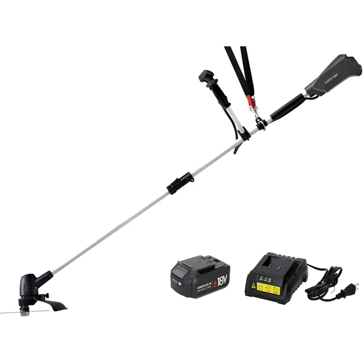 EARTH MAN SHARE LINK 18V充電式刈払機 SL-KB230-AS 4.0Ahバッテリー 充電器付 2個セット 草刈機 畦刈り 刈り込み【別送品】