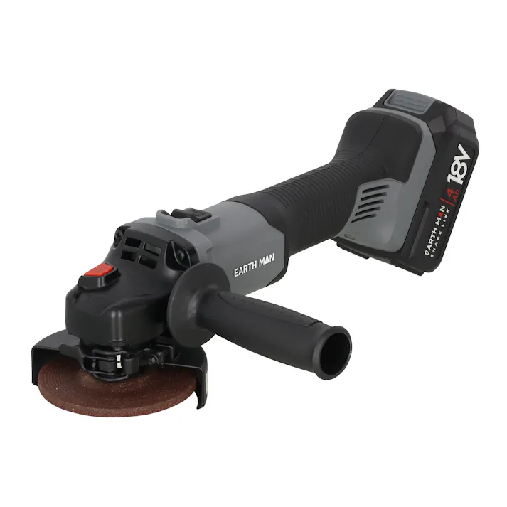 EARTH MAN SHARE LINK 18V充電式ディスクグラインダー SL-DGR100-AS 4.0Ahバッテリー 4個セット 研削 バリ取り 塗装はがし【別送品】