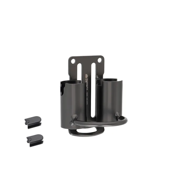 TAKAGI アルミツールホルダー THA-11B ハンマー・バール差し スペーサー2個付 72個セット ベルト通し幅調整可能 ベルト幅60mmまで対応 工具差【別送品】