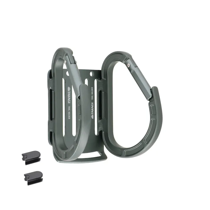 TAKAGI アルミツールホルダー THAF-3GM ガンメタ スペーサー2個付 6個セット ベルト通し幅調整可能 ベルト幅60mmまで対応 工具差 軽量【別送品】