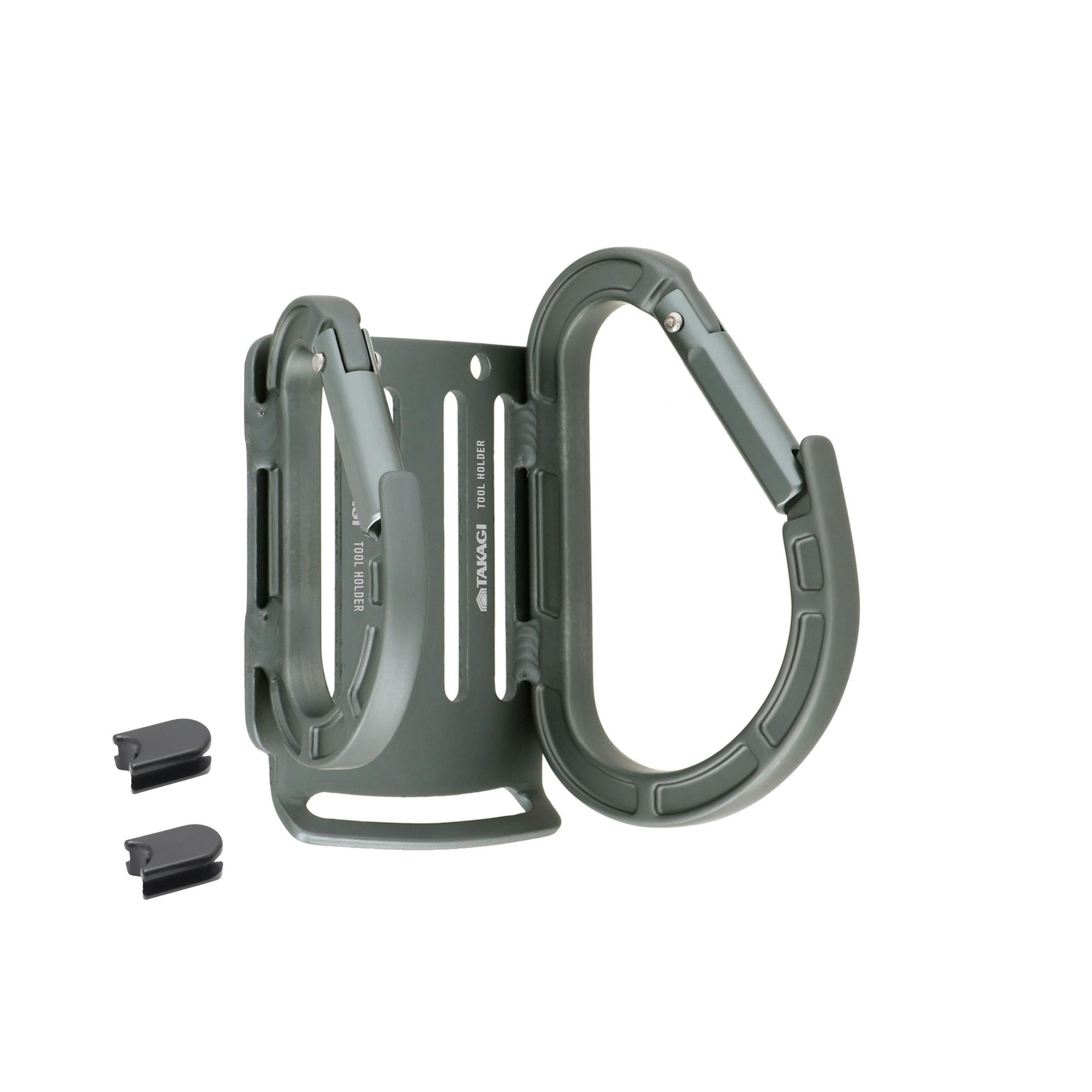 TAKAGI アルミツールホルダー THAF-5GM ガンメタ スペーサー2個付 72個セット ベルト通し幅調整可能 ベルト幅60mmまで対応 工具差 軽量【別送品】