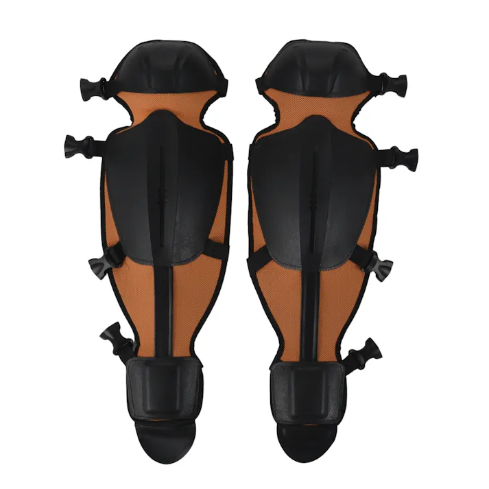 EARTH MAN 園芸作業用 防護レガース ロングタイプ 2個組 12個セット ひざ すね 保護 簡単脱着 固定 動きやすい 軽量【別送品】