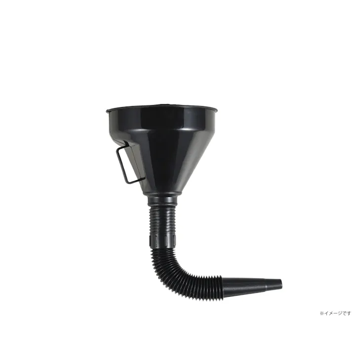 TAKAGI 燃料用ロート オイルファンネル こし網付 延長ノズル付 50個セット 曲げ可能 持ち手付 混合燃料 ガソリン 冷却液 灯油 移し替え【別送品】