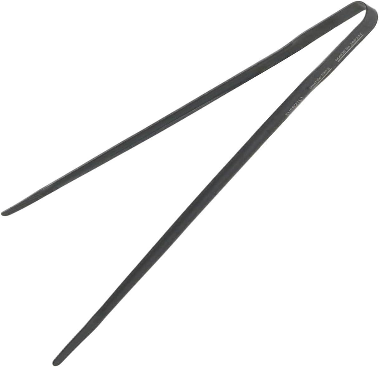 アイデアセキカワ ライフスタイルトング 箸のようにつかめるトング ブラック 高強度 軽量 キッチン 4513454106601【別送品】