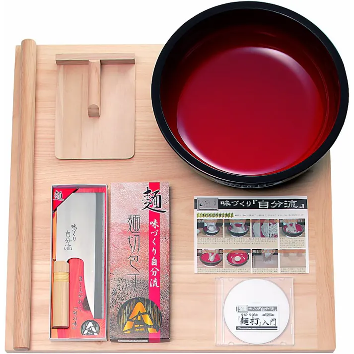 豊稔企販 家庭用品麺打ちセットA(そば・うどん打ちDVD付) A-1230 麺道具 麺作り 入門セット 4543983512307【別送品】