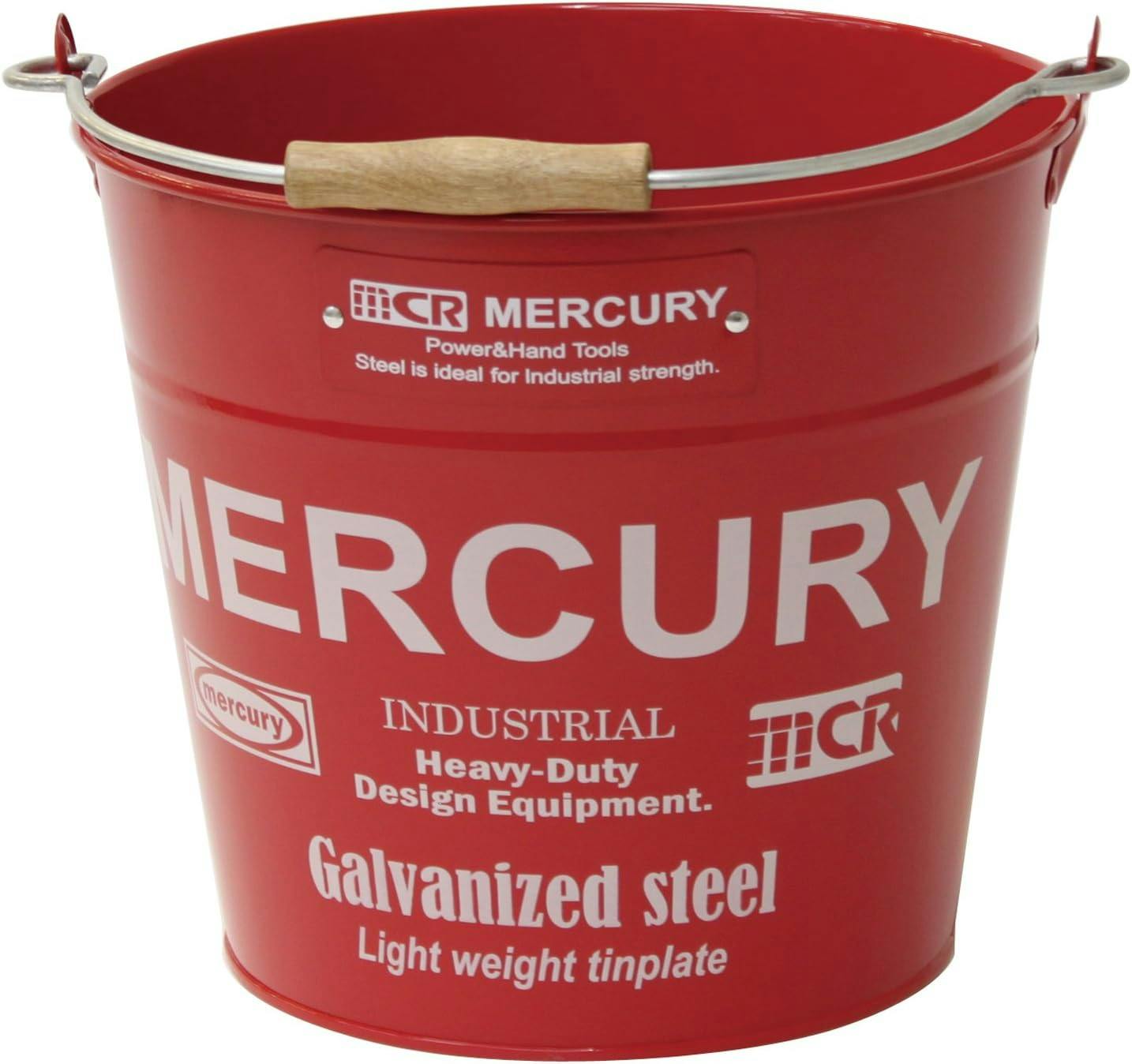 キーストーン マーキュリー ブリキバケツ レギュラー レッド 収納 アウトドア ガーデニング 4564100030085【別送品】