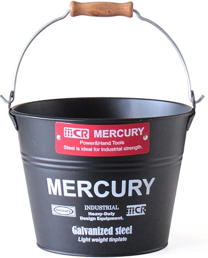 キーストーン マーキュリー ブリキバケツ スモール マットブラック 収納 アウトドア ガーデニング 4564100048127【別送品】