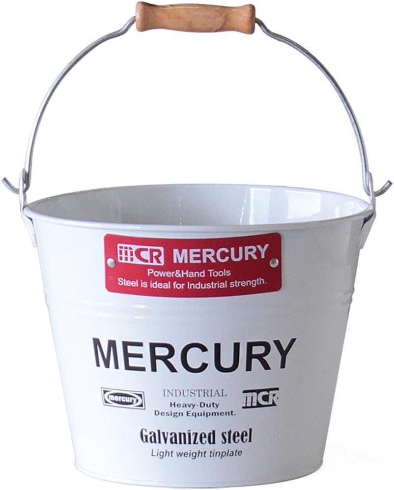 キーストーン マーキュリー ブリキバケツ スモール ホワイト 収納 アウトドア ガーデニング 4564100048158【別送品】