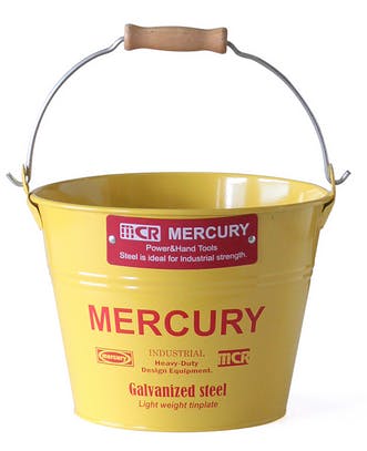 キーストーン マーキュリー ブリキバケツ スモール イエロー 収納 アウトドア ガーデニング 4564100048165【別送品】