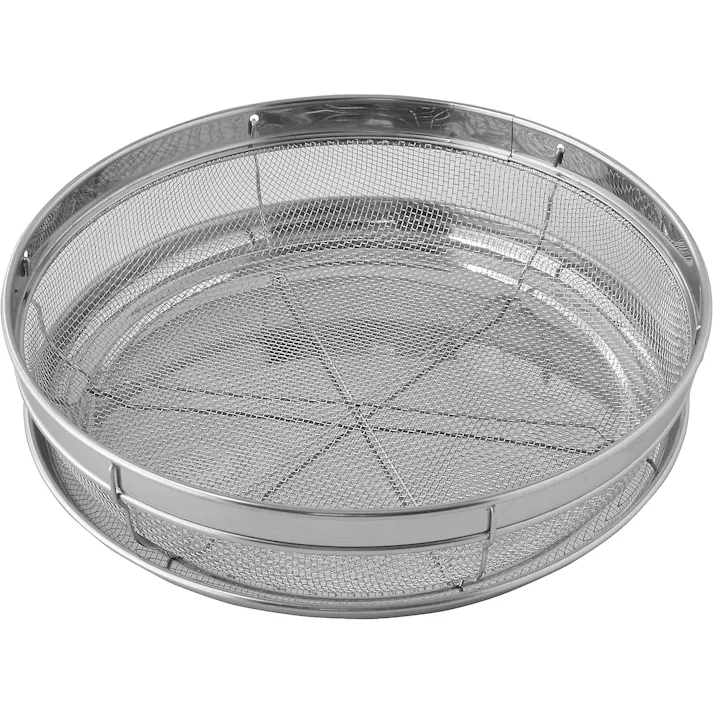 ミネックスメタル エレガンス トレー付テーブルバスケットセット 25cm V-1142 浅型盆ザル 水切り 乾燥 4934481211425【別送品】