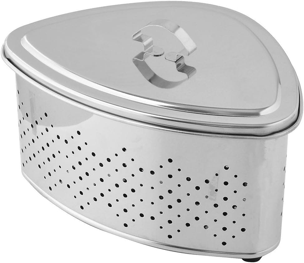 タケコシ 抗菌ステンレス 蓋付きミニ三角コーナー CK-121S ゴミ受け キッチン シンク 4936549700568【別送品】