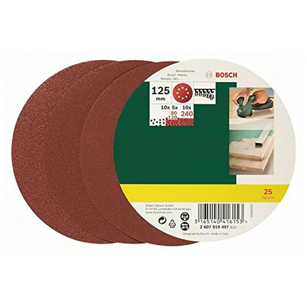 BOSCH オービタルぺーパーセット 125mm PR-PEX125M25 25枚入
