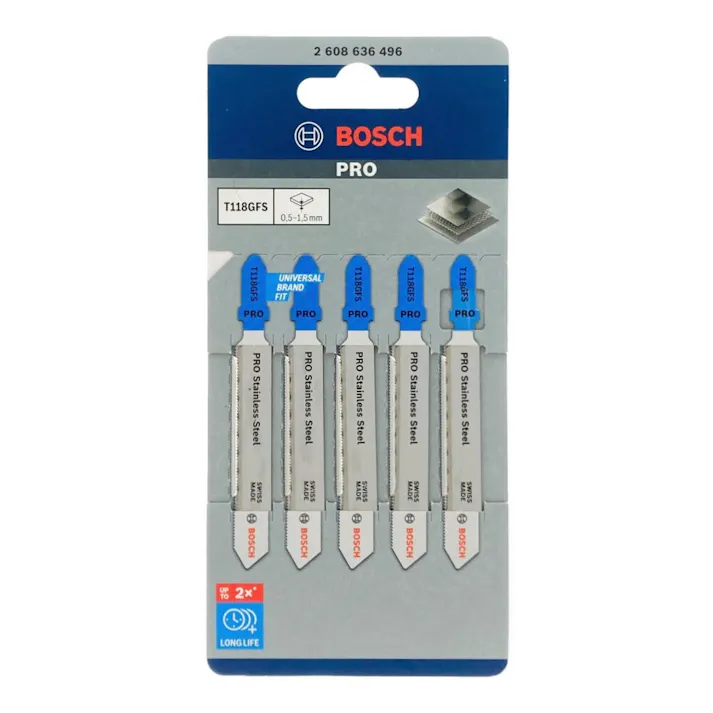 ジグソーブレード ステンレス用 T118GFS 5本組