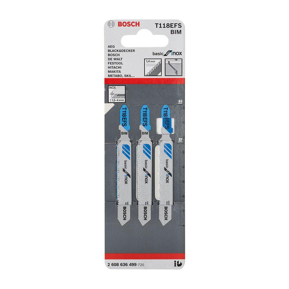 BOSCH ジグソーブレード T118EFS 3本組
