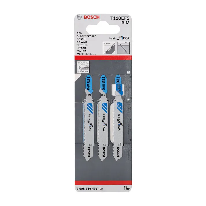 BOSCH ジグソーブレード T118EFS 3本組