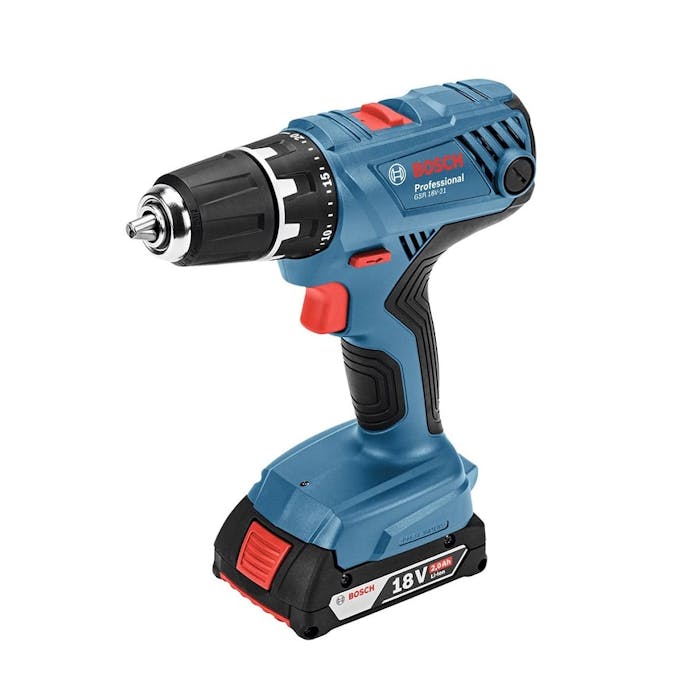 BOSCH ドライバードリル 18V GSR18V-21 バッテリー2個付【別送品】