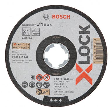 BOSCH X-LOCK 切断砥石 ステンレス用 125×1.0mm