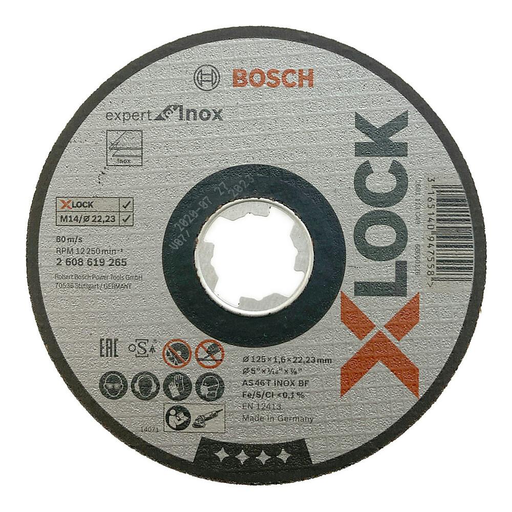BOSCH X-LOCK 切断砥石 ステンレス用 125×1.6 2608619265 グラインダーパーツ BOSCH X-LOCK 切断砥石 ステンレス用 125×1.6 2608619265 グラインダーパーツ