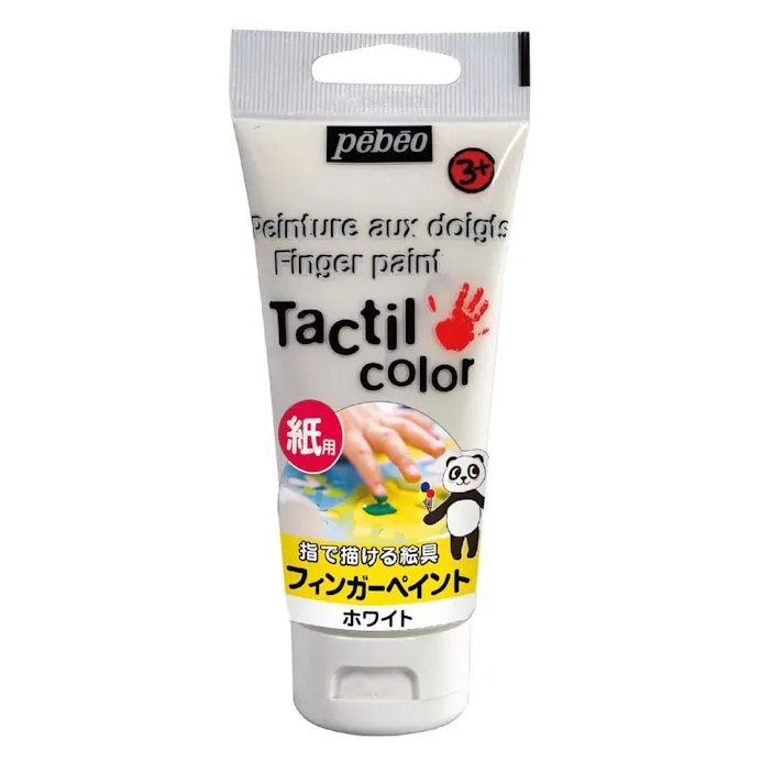 フィンガーペイント紙用 ホワイト 80ml
