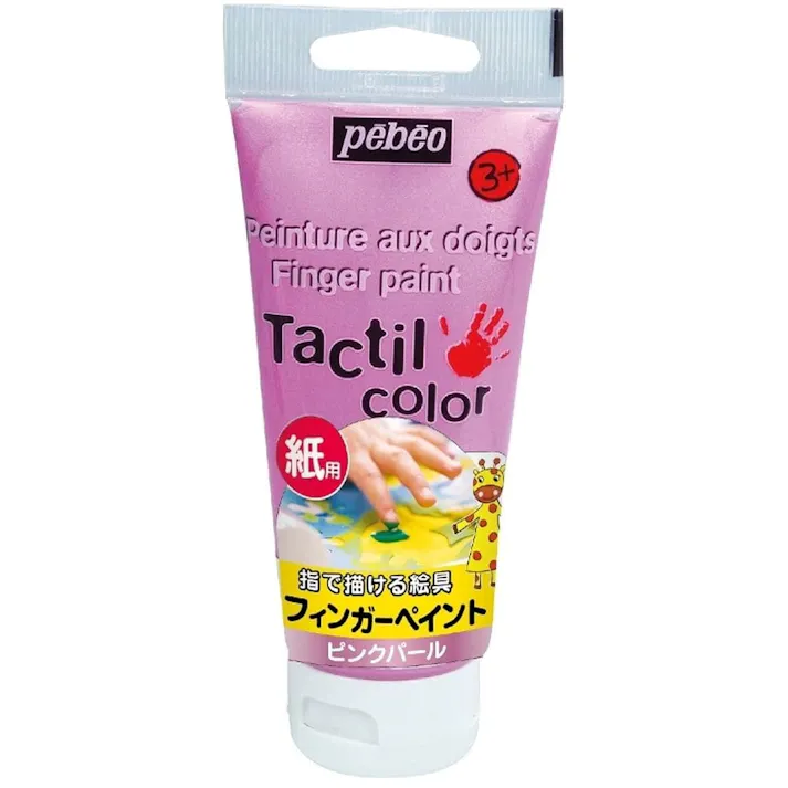 フィンガーペイント紙用ピンクパール80ml