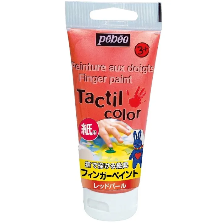 フィンガーペイント紙用レッドパール80ml