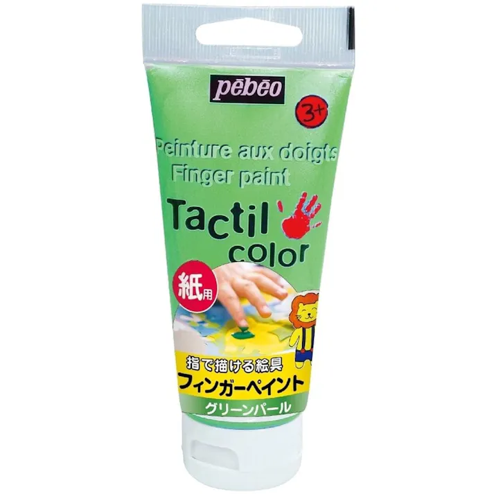 フィンガーペイント紙用グリーンパール80ml