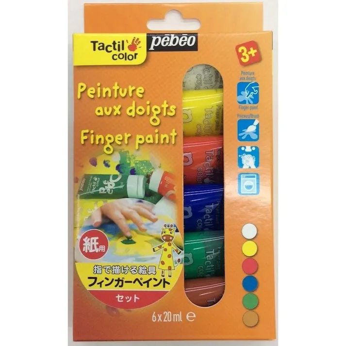 フィンガーペイント紙用6色セット