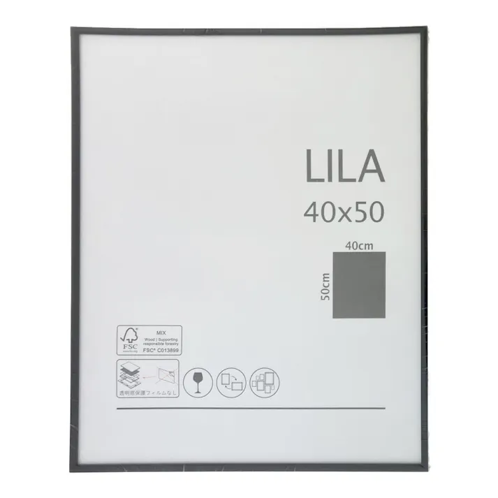 カインズ フレーム LILA 40cm×50cm ブラック(販売終了)
