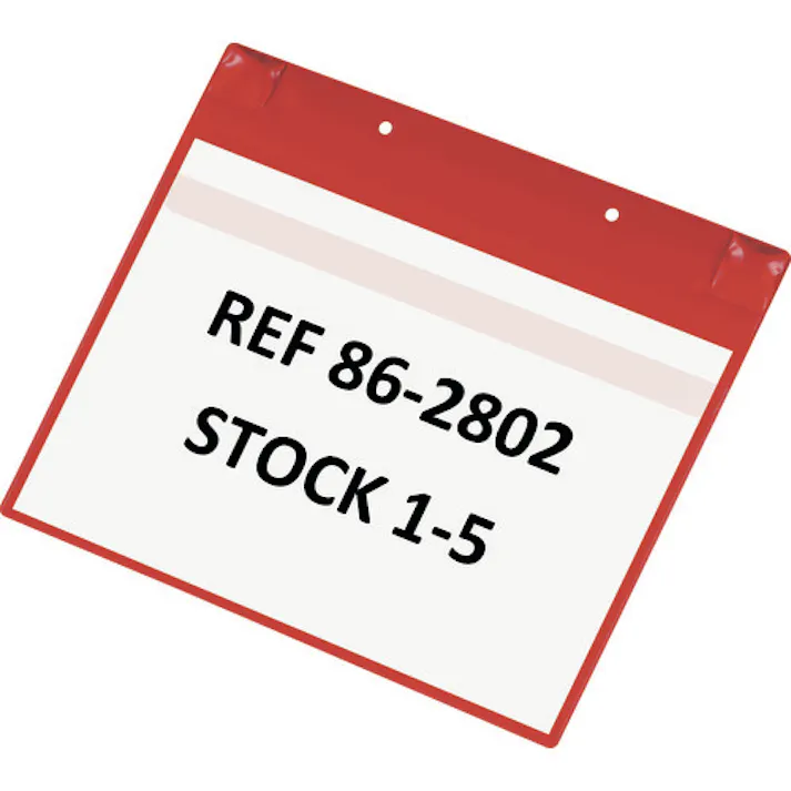 【CAINZ-DASH】tarifold社 PVCポケット(マグネットタイプ)A4横型 レッド 5枚入 170113【別送品】