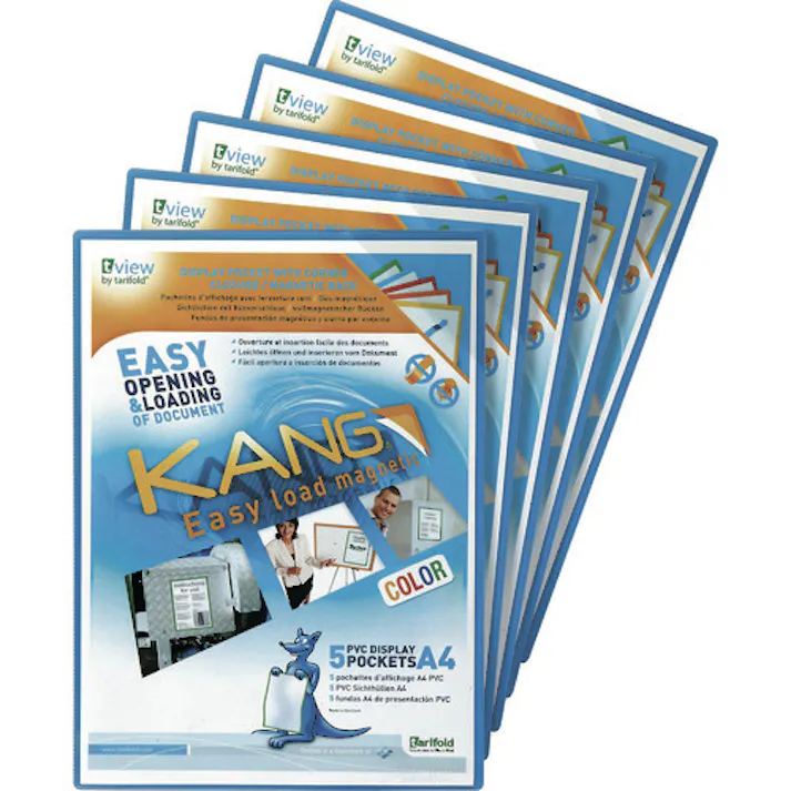 【CAINZ-DASH】tarifold社 カング イージーロード マグネットタイプ A5 5枚入り ブルー 194721【別送品】
