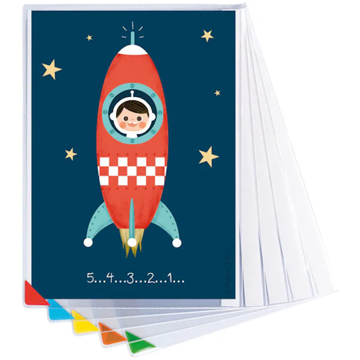 【CAINZ-DASH】tarifold社 カング イージークリック 粘着タイプ A4サイズ 5枚入り カラー 194779【別送品】