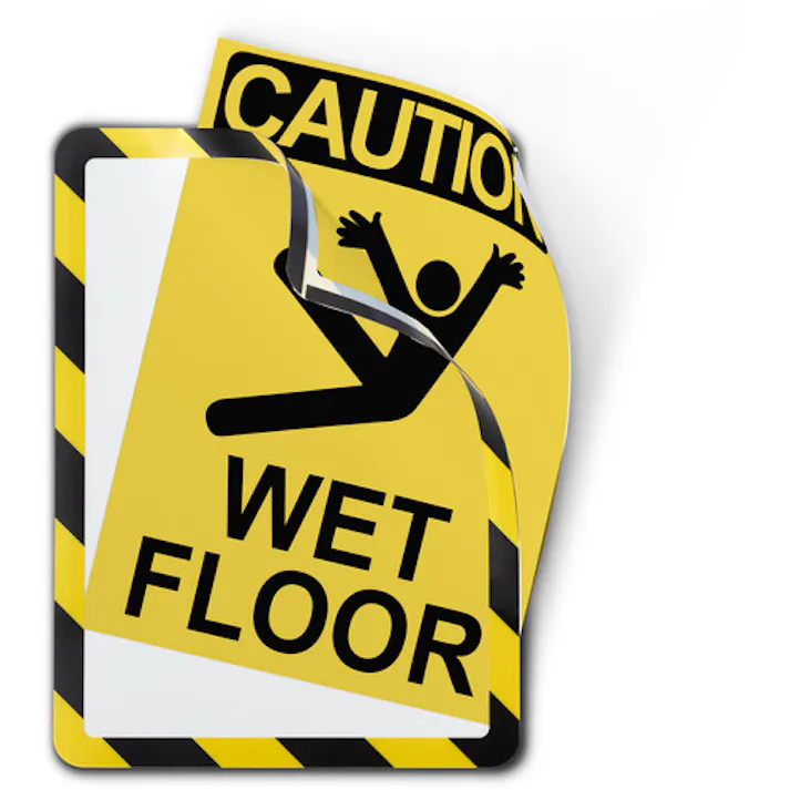 【CAINZ-DASH】tarifold社 安全標識用ディスプレイポケット マグネットタイプ A4 2枚入り 危険 194924【別送品】