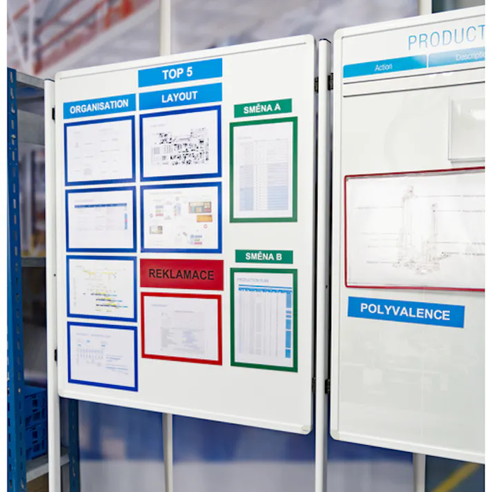 【CAINZ-DASH】tarifold社 PVCマグネットフレームA4用 10枚入り ブルー 195231【別送品】