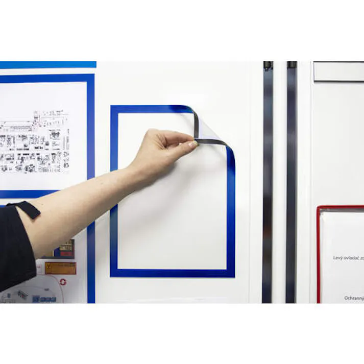 【CAINZ-DASH】tarifold社 PVCマグネットフレームA4用 10枚入り ブルー 195231【別送品】