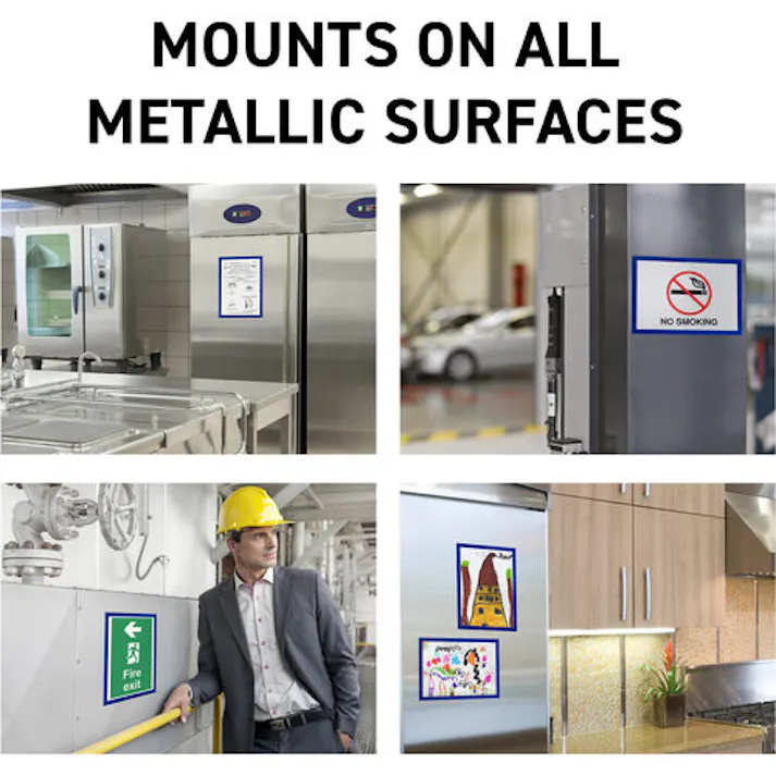 【CAINZ-DASH】tarifold社 PVCマグネットフレームA4用 10枚入り ブルー 195231【別送品】