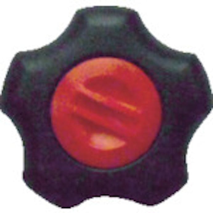 【CAINZ-DASH】三星産業貿易 フィットノブ　Ｍ１２　本体／黒　キャップ／赤　（５個入り） FIT-K-M12-R-5P【別送品】