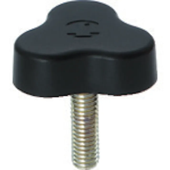 【CAINZ-DASH】三星産業貿易 イーグルスターノブ 三平 ねじ寸法M5×0.8 黒 ESK33-M5X15-BK-P【別送品】