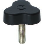 【CAINZ-DASH】三星産業貿易 イーグルスターノブ　三平　ねじ寸法Ｍ５×０．８　黒 ESK33-M5X20-BK-P【別送品】