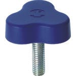 【CAINZ-DASH】三星産業貿易 イーグルスターノブ　三平　ねじ寸法Ｍ６×１　青 ESK33-M6X15-B-P【別送品】