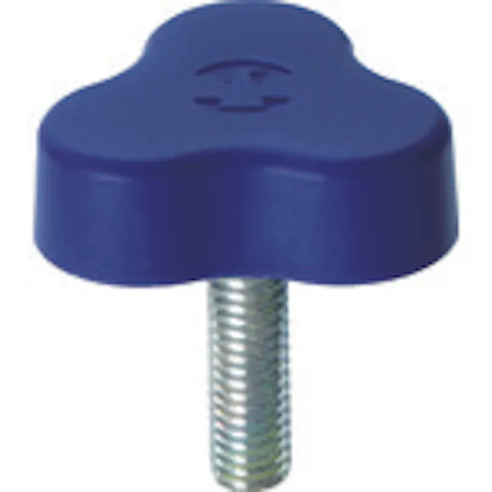 【CAINZ-DASH】三星産業貿易 イーグルスターノブ 三平 ねじ寸法M6×1 青 ESK33-M6X15-B-P【別送品】