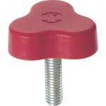 【CAINZ-DASH】三星産業貿易 イーグルスターノブ　三平　ねじ寸法Ｍ６×１　赤 ESK33-M6X20-R-P【別送品】