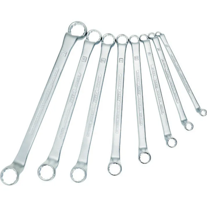 【CAINZ-DASH】HAZET社 両口めがねレンチセット(75度ディープオフセット) 8丁セット 630/8【別送品】