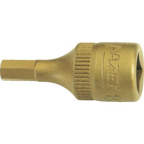 【CAINZ-DASH】ＨＡＺＥＴ社 ショートヘキサゴンソケット（差込角６．３５ｍｍ・チタンコーティング） 8501H-5【別送品】