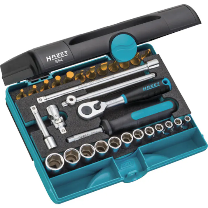 【CAINZ-DASH】HAZET社 ソケットレンチセット(差込角6.35mm) 854【別送品】