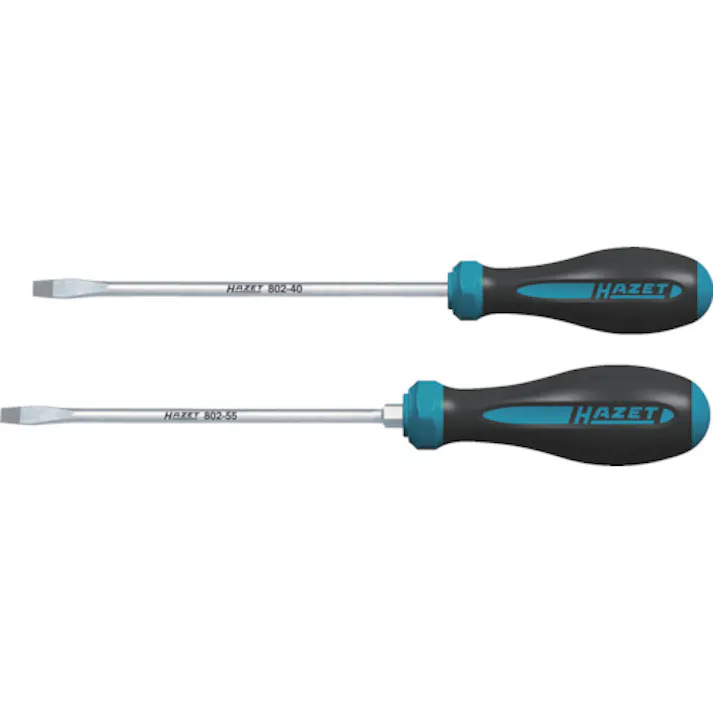 【CAINZ-DASH】HAZET社 HEXAnamic樹脂ソフトグリップドライバー マイナス8 802-80【別送品】
