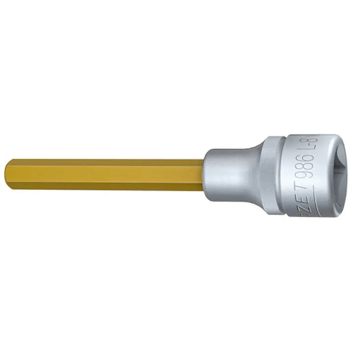【CAINZ-DASH】HAZET社 ロングヘキサゴンソケット(差込角12.7mm) 986L-8【別送品】