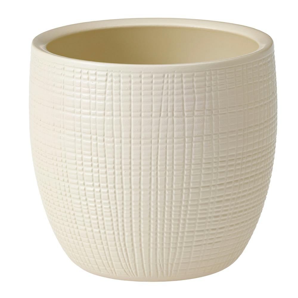 シューリッヒ セラミック鉢 6号 VAINILLA19 866-19 ホワイト | 鉢