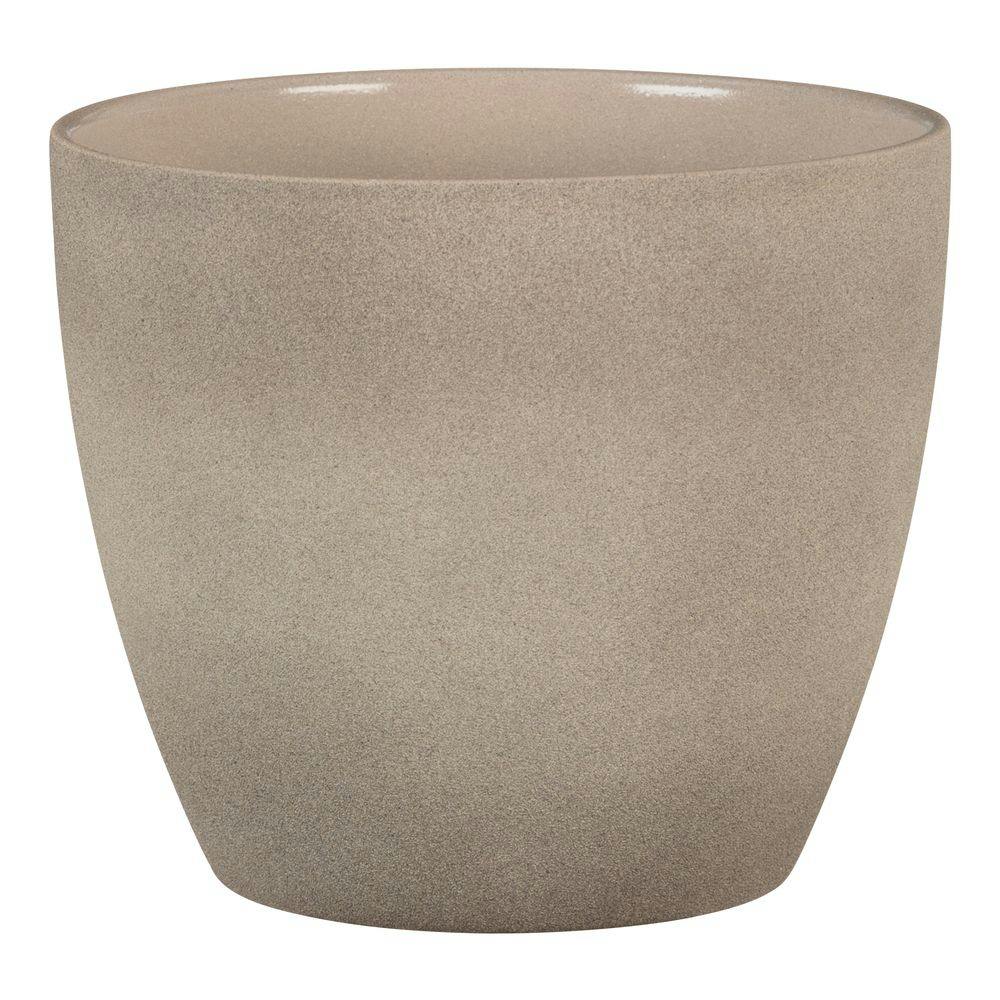 シューリッヒ セラミック鉢 4号 TAUPESTONE14920-14 ブラウン