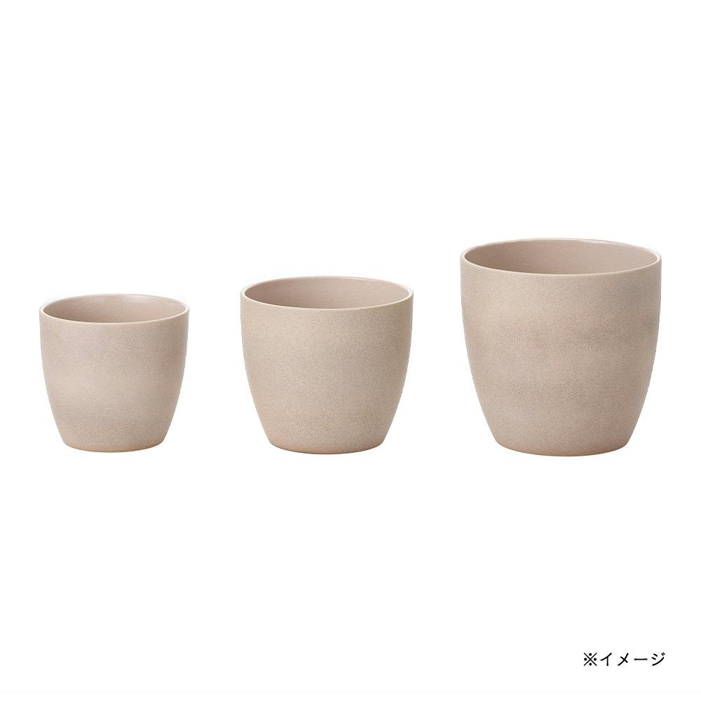 シューリッヒ セラミック鉢 4号 TAUPESTONE14920-14 ブラウン | 鉢