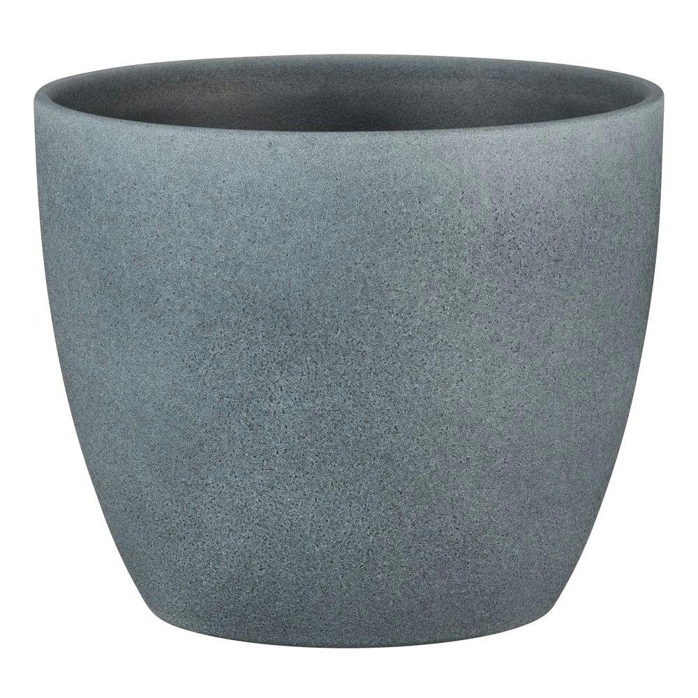 シューリッヒ セラミック鉢カバー 5号 DARKSTONE16 920-16 ダークグレー